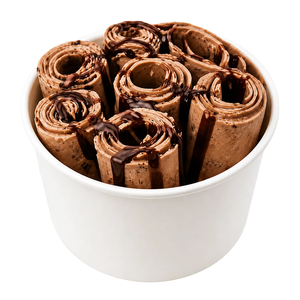 Cocoa Drip rolled ice cream