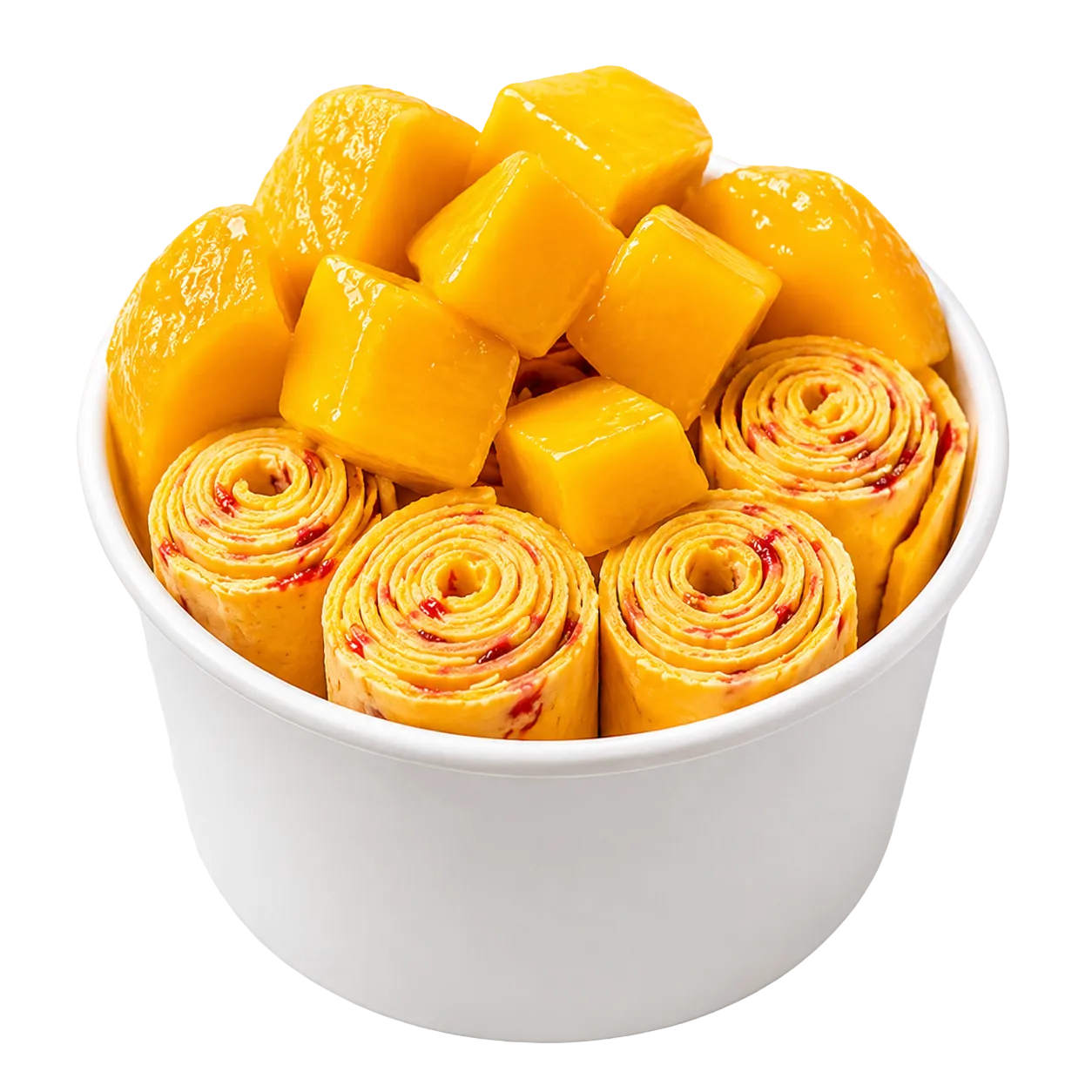 Mango rolled ice cream